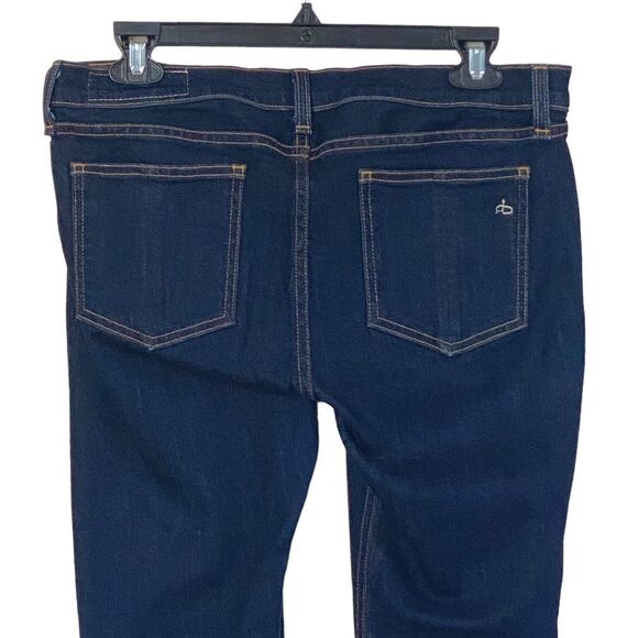 Rag & Bone High Rise Heritage Dark Blue Wash Skinny Jeans Sz 30 - Picture 8 of 16